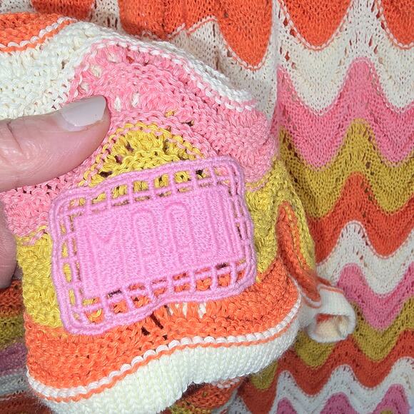 Maaji Paradiso Waves Calliope Pants Crochet Knit Thick Horizontal Stripe S/M NEW - Picture 8 of 9